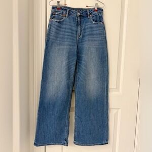 American Eagle Super High-Rise Baggy Wide Leg Jeans, size 4R